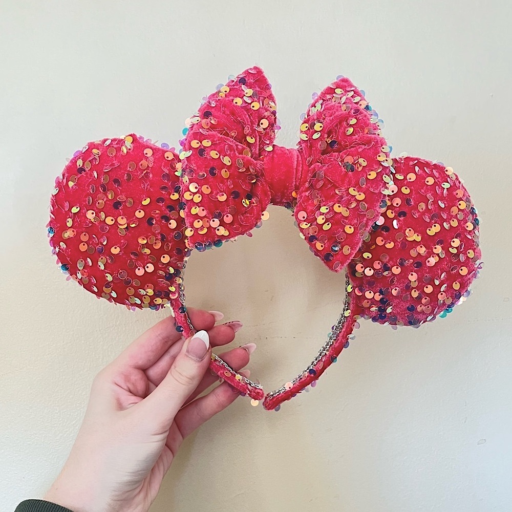 Coral Iridescent Mouse Ears